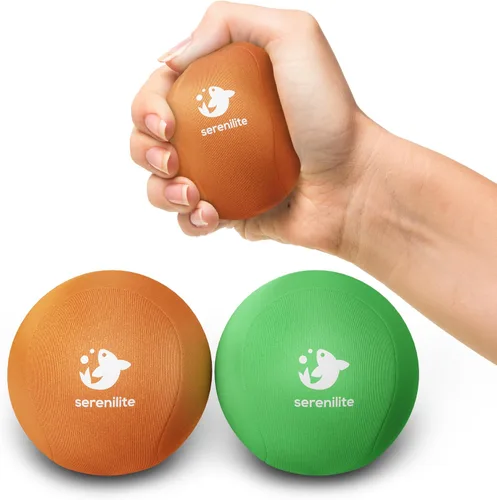 Vista 13 de Serenilite Bolas de estrés para adultos, pelota de apretar para terapia de manos, pelota antiestrés, ejercitadores de mano para terapia