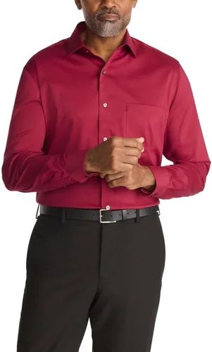Vista 12 de Van Heusen Camisa de vestir para hombre, ajuste regular, cuello flexible, elástica, sin arrugas