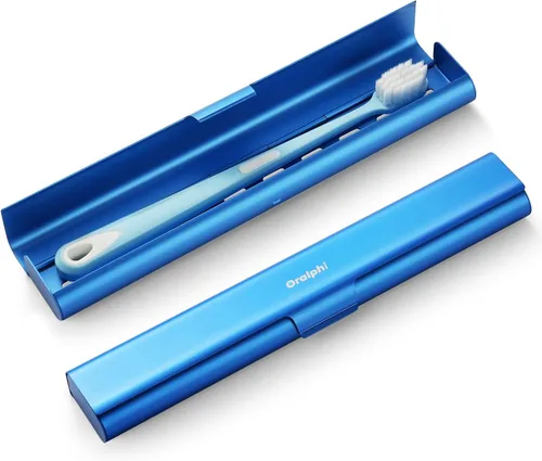 Vista 21 de Estuche de viaje para cepillo de dientes de aluminio, soporte portátil para cepillo de dientes, contenedor resistente para cepillo de dientes manual
