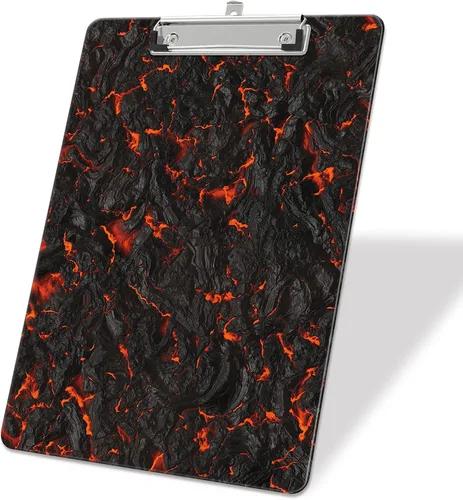 Vista 21 de Portapapeles de plástico A4, lindo portapapeles con clip tamaño carta estándar 9 x 12.5 pulgadas, decorativo para oficina para estudiantes, mujeres