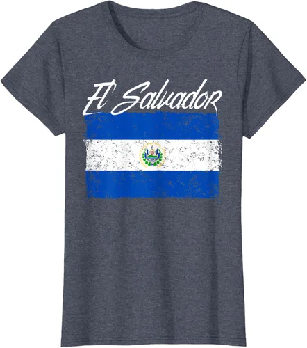 Vista 64 de Camiseta Salvadoreña Bandera El Salvador
