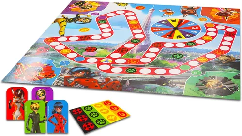 Vista 2 de Miraculous Ladybug Power Up Game para niños, paquete de mariquita de Miraculous con juego de aventura Power Up más calcomanías de mariquita