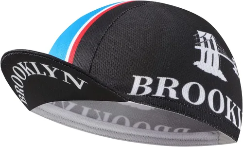 Vista 29 de Brooklyn - Gorra de ciclismo retro para usar debajo del casco, forro de casco de ciclismo, transpirable y absorción de sudor