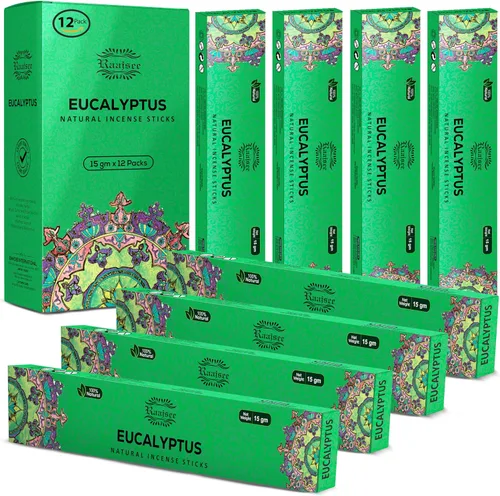 Vista 16 de Raajsee Varitas de incienso (6.35 oz), 100% puras orgánicas y naturales, enrolladas a mano, sin productos químicos, perfectas para aromaterapia