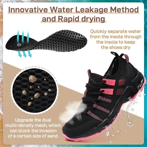 Vista 2 de ziitop Zapatos acuáticos de senderismo para mujer, de secado rápido, para deportes al aire libre