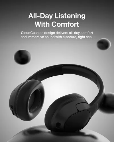 Vista 7 de Belkin SoundForm Isolate Bluetooth sobre la oreja - Auriculares híbridos con cancelación de ruido activa - Inalámbricos con 60 horas