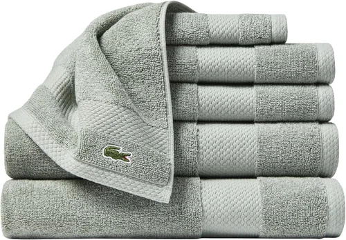 Vista 15 de Lacoste Heritage - Sábana de baño de 100 % algodón Supima, aloe, 35" x 70", altamente absorbente y de secado rápido, toalla de baño súper suave