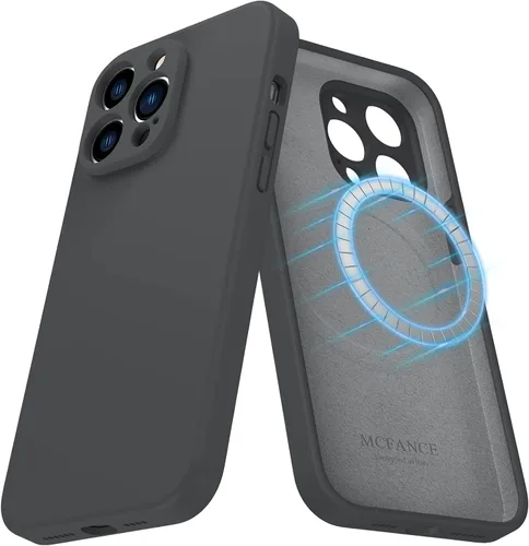 Vista 15 de Funda de silicona con soporte para iPhone 17 Pro [compatible con MagSafe] [Protección completa de la cámara] (6.3 pulgadas 2025), fundas de teléfono