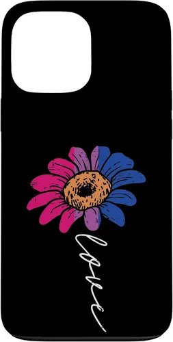 Vista 23 de Funda para iPhone 16 Love Sunflower Floral LGBTQ Bisexual Flag Gay Pride Ally Bi