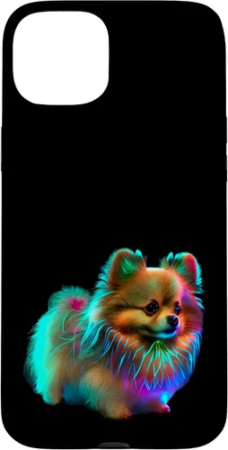 Vista 9 de Funda para iPhone 16 con diseño de raza de cachorro de Pomerania para mujeres o niñas