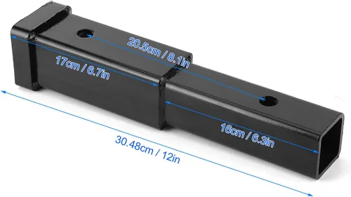Vista 4 de Extensor de remolque de ventas, extensión de enganche de remolque de 5000 libras, pilas de tubo extensor de receptor de enganche para clase 3/4 2