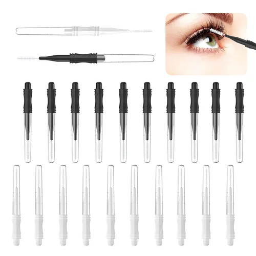 Vista 9 de 100 brochas de laminación de cejas con tapa, cepillo multifuncional portátil para cejas y extensiones de pestañas (10 colores)