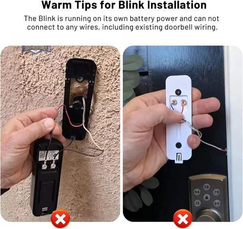 Vista 2 de Extensor receptor de timbre inalámbrico para timbre de video Blink - Compatible con timbre de video Blink - actualizado alto y claro