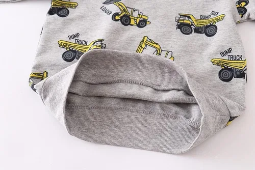 Vista 4 de Sudaderas para niños pequeños, de algodón, de manga larga, cuello redondo, sin botones, con estampado de dibujos animados, 2-7T
