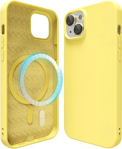 Vista 25 de oakxco Funda de silicona para iPhone 12 Pro Max, magnética, compatible con carga inalámbrica Magsafe, cubierta protectora de goma suave y delgada