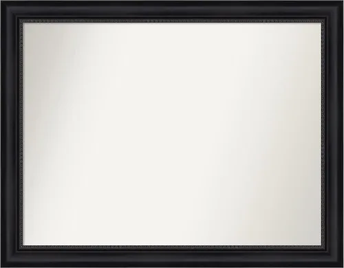 Vista 207 de Amanti Art Espejo personalizado, espejo de baño negro Astor, espejo de pared o espejo de tocador de baño sobre el fregadero (25 x 25 pulgadas)