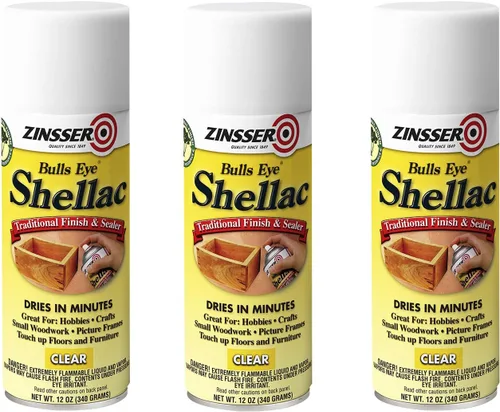 Vista 7 de Zinsser 304H Bulls Eye Shellac, acabado tradicional y sellador, cuarto, transparente