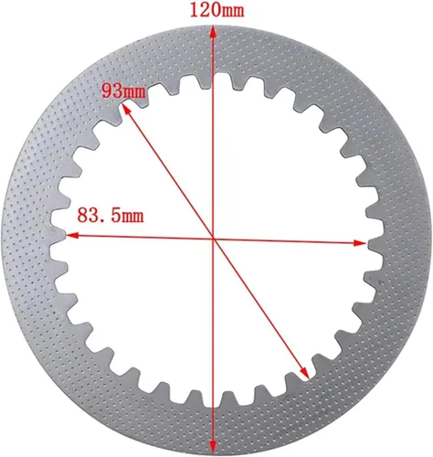 Vista 7 de Juego de placas de fricción de embrague a base de papel de motocicleta y placa de acero compatible con Loncin LX300 Voge 300 LX