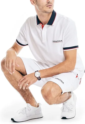 Vista 2 de Nautica Polo de ajuste clásico fabricado de forma sostenible para hombre