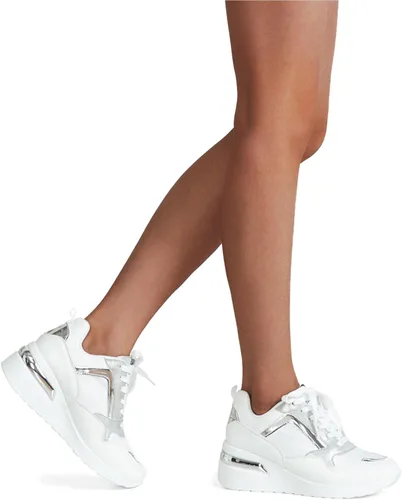 Vista 2 de Vepose Zapatillas de moda para mujer, zapatillas de cuña con soporte de arco para mujer