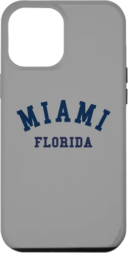 Vista 26 de Miami Florida USA State FL Varsity Style - Carcasa deportiva para iPhone 16