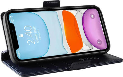 Vista 2 de Compatible with Xiaomi Poco X3 GT 5G Case,PU Leather Card Holder,Compatible with Redmi Note 10 Pro (China) 5G Magnetic Closure Flip Stand Wallet
