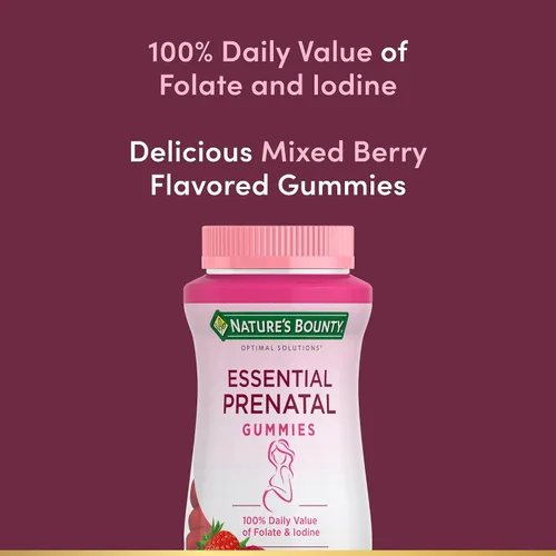 Vista 3 de Nature's Bounty Optimal Solutions Essential, gomitas prenatales, 50