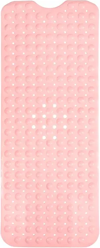 Vista 36 de ENKOSI Tapete de baño antideslizante, extra largo de 40 x 16 pulgadas, tapete antideslizante grande para bañera y ducha con ventosas y agujeros
