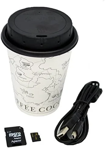 Vista 5 de PV-CC10W 1080P Covert Taza de café Tapa Cámara DVR con WiFi