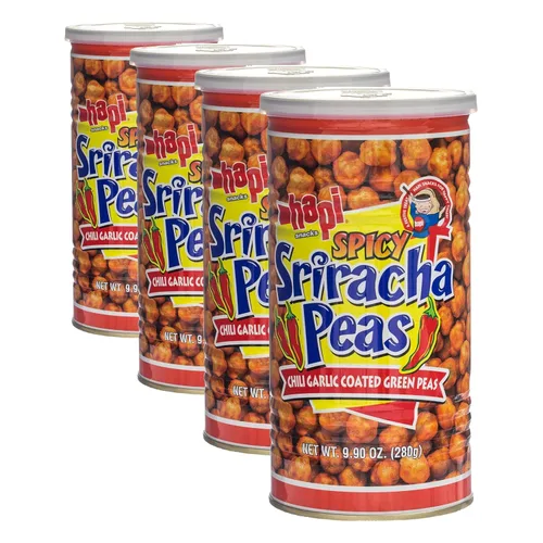 Vista 2 de Hapi Aperitivos, guisantes de Sriracha picantes, 9.9 onzas
