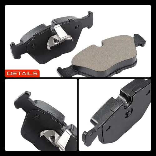 Vista 10 de A-Premium Juego de pastillas de freno de cerámica delanteras y traseras compatibles con BMW 330Ci 2001-2006 3.0L, 330i/330xi 2001-2005 3.0L, X3