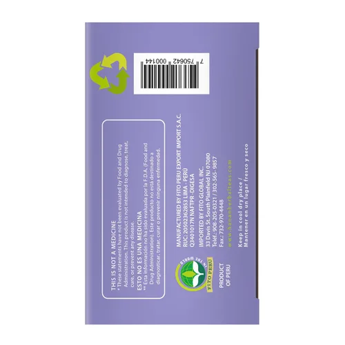 Vista 3 de Hanan Peruvian Secrets Valeriana - Té de hierbas Raíz de valeriana 100% natural 25 bolsas de té Ayuda naturalmente a aliviar el estrés