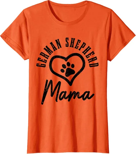 Vista 16 de Camiseta de pastor alemán para mujer, con diseño de pata de perro, pastor alemán, gris, S Asfalto