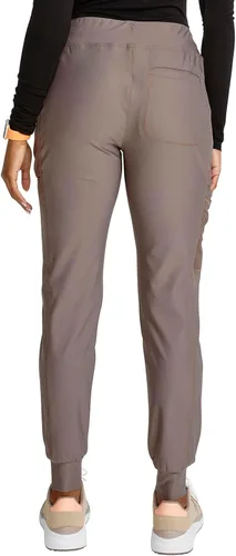 Vista 5 de Cherokee Form CK092 - Pantalón médico para mujer, tiro medio, pierna cónica, con cordón