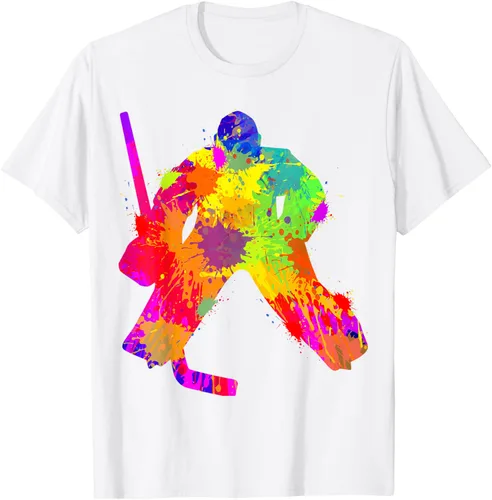 Vista 68 de Camiseta de hockey de hockey sobre hielo, Negro