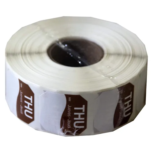 Vista 6 de DayMark Day of The Week - Etiqueta removible de 1" x 1", VIE (Paquete de 1000)