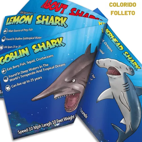 Vista 6 de Yeonha Toys, 8 paquetes de juguetes de tiburón con folleto educativo, conjunto de figuras de tiburón de plástico suave y realista para niños