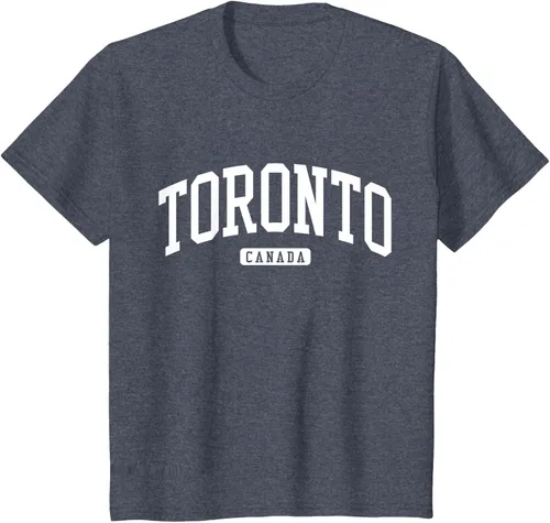 Vista 85 de Camiseta estilo universitario de Toronto Canada, Negro