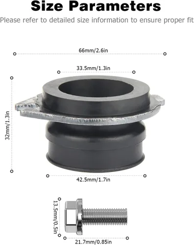 Vista 6 de Piezas de eliminación de basura para Insinkerator, 75499 Piezas de repuesto de acoplador flexible compatibles con Insinkerator Anti-Vibración