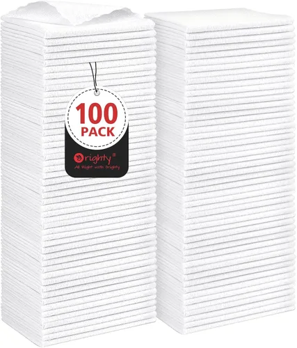 Vista 12 de Orighty - Paño de limpieza de microfibra, paquete de 24, trapos de limpieza negros de 12 x 11 pulgadas Microfiber Towels for Cars, Highly