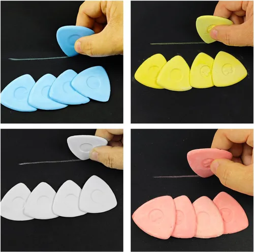 Vista 6 de Tiza de Sastre para Costura Marcador de Tela de Sastre Tiza para Acolchado, Accesorios de Suministros de Costura (10 Piezas)