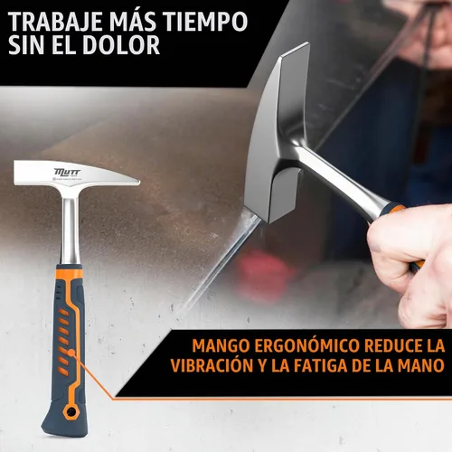 Vista 3 de Mutt Tools - Martillo de chapa metálica de 18 onzas para HVAC