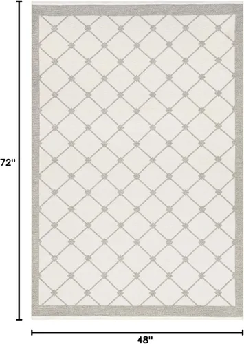 Vista 2 de nuLOOM Versa Collection - Alfombra reversible de 4 x 6 pies, lavable a máquina, resistente a las manchas, fácil almacenamiento, certificado