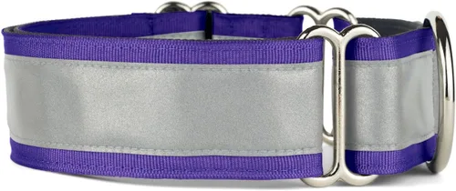Vista 23 de If It Barks - Collar Martingala reflectante de 1.5 pulgadas con hebilla a presión rápida para perros - Ajustable - Fabricado en Estados Unidos