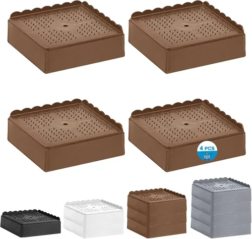 Vista 34 de Elevador de cama de 1 pulgada, 2 pulgadas, 3 pulgadas, 4 pulgadas de alta resistencia, elevador de muebles ajustable para mesa, escritorio, sofá