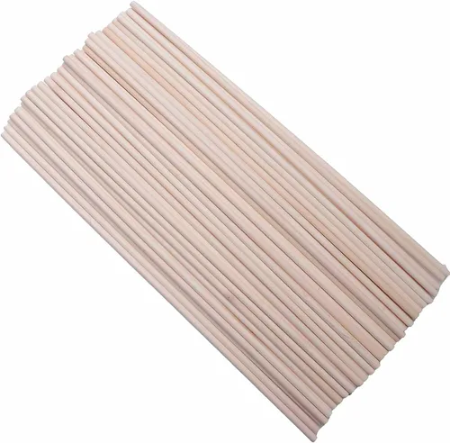 Vista 5 de 60 varillas de madera de 4 pulgadas de madera natural sin terminar para proyectos de manualidades, decoración del hogar, decoración del hogar