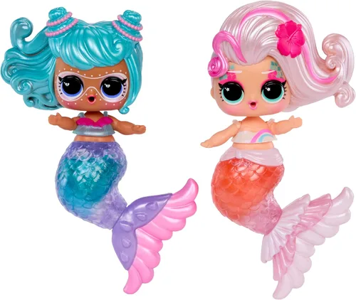 Vista 15 de LOL Surprise Mermaids Makeover Magic Tots con brillo de labios maquillaje DIY usable para ti y tu muñeca, juego acuático divertido, regalo