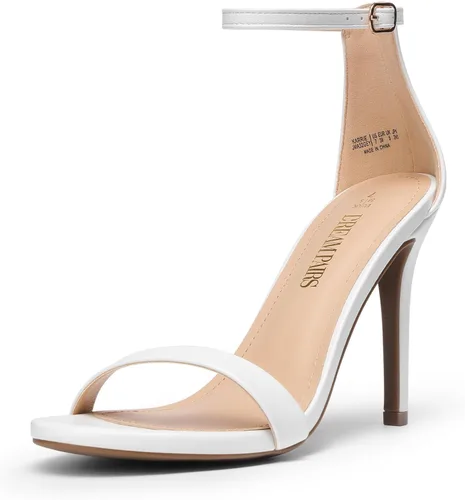 Vista 27 de DREAM PAIRS Sandalias de tacón alto para mujer Negro/Gamuza