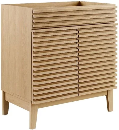 Vista 20 de Modway Render 23.5" tocador de baño en nogal (lavabo no incluido)