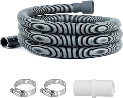 Vista 8 de Kit de extensión universal de manguera de drenaje de lavadora de 6 pies, manguera de drenaje flexible para lavadora, ajuste universal para todas